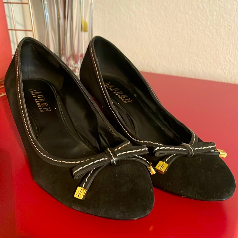Lauren by Ralph Lauren Burnee Suede Wedge/heel